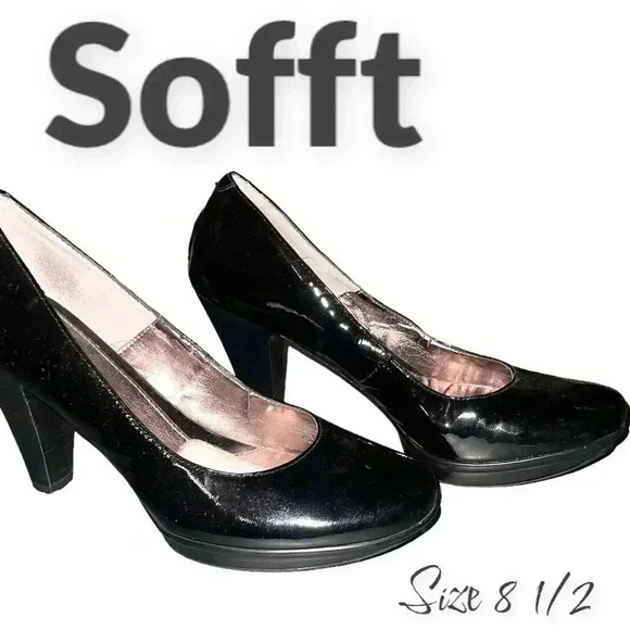 Sofft Black Patent Leather Pumps - Picture 1 of 11